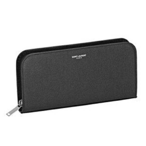 Saint Laurent Black Long Wallet PARIS - Picture 1 of 5